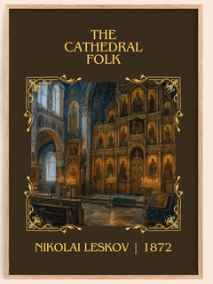 The Cathedral Folk Classic Book Art Print by Nikolai Leskov – book poster