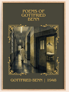 Poems Of Gottfried Benn Classic Book Art Print by Gottfried Benn – book poster