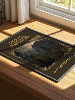 Case Of Charles Dexter Ward Classic Book Art Print by H. P. Lovecraft – print on a sunlit desk