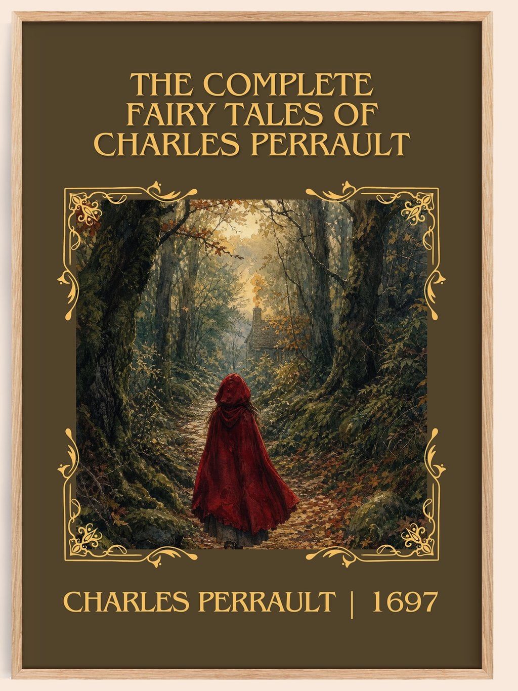 The Complete Fairy Tales of Charles Perrault Classic Book Art Print by Charles Perrault – book poster