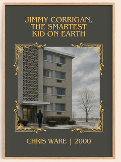 Jimmy Corrigan, the Smartest Kid on Earth Classic Book Art Print by Chris Ware – book poster