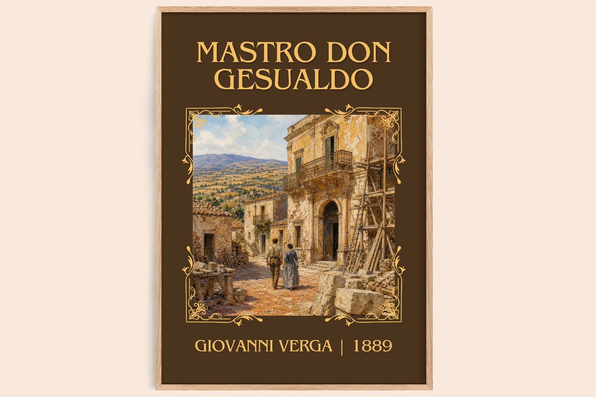 Mastro Don Gesualdo Classic Book Art Print by Giovanni Verga