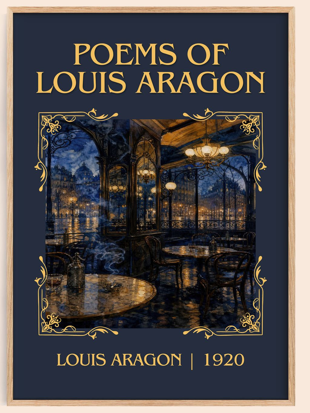 Poems Of Louis Aragon Classic Book Art Print by Louis Aragon – book poster