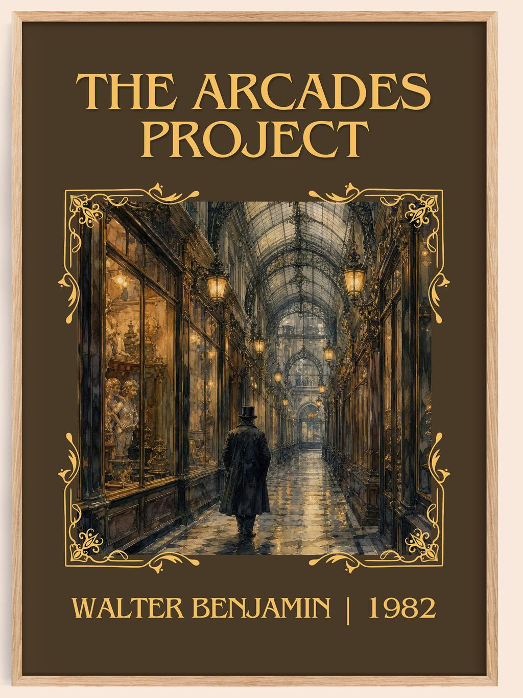 The Arcades Project Classic Book Art Print by Walter Benjamin – book poster