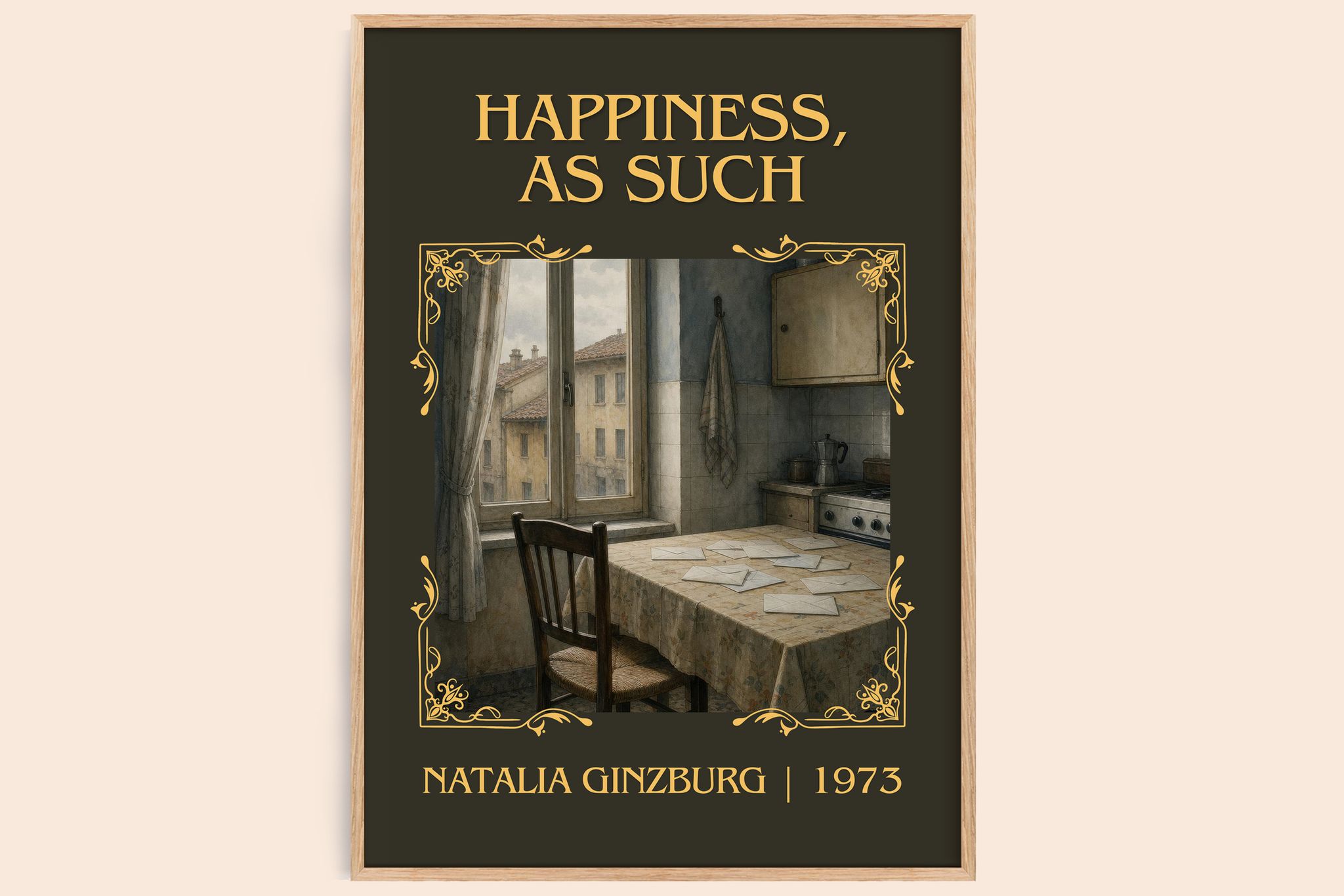 Happiness, as Such Classic Book Art Print by Natalia Ginzburg