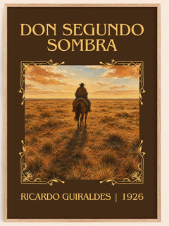 Don Segundo Sombra Classic Book Art Print by Ricardo Güiraldes – book poster