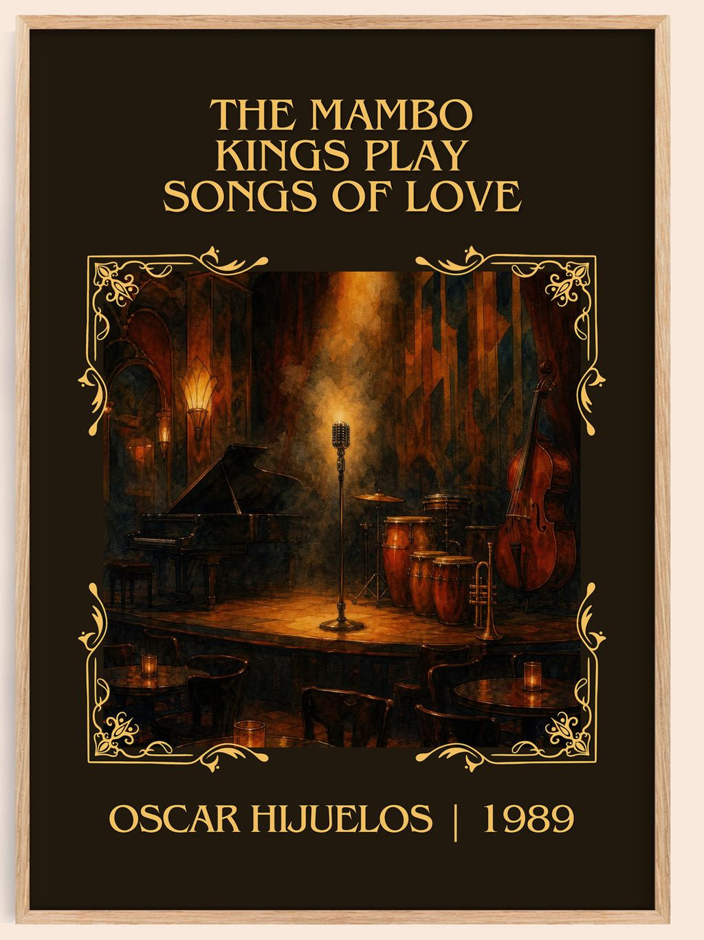 Mambo Kings Play Songs of Love Classic Book Art Print by O. Hijuelos – book poster
