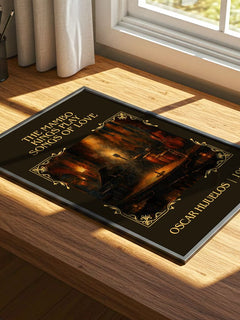 Mambo Kings Play Songs of Love Classic Book Art Print by O. Hijuelos – print on a sunlit desk