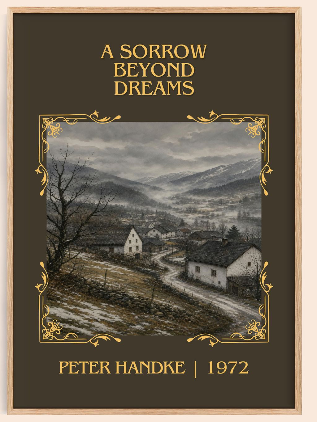 A Sorrow Beyond Dreams Classic Book Art Print by Peter Handke – book poster