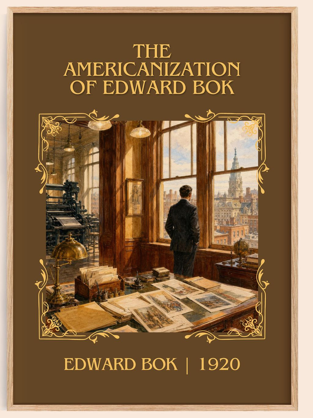 The Americanization of Edward Bok Classic Book Art Print by Edward Bok – book poster