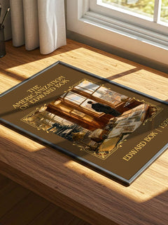 The Americanization of Edward Bok Classic Book Art Print by Edward Bok – print on a sunlit desk