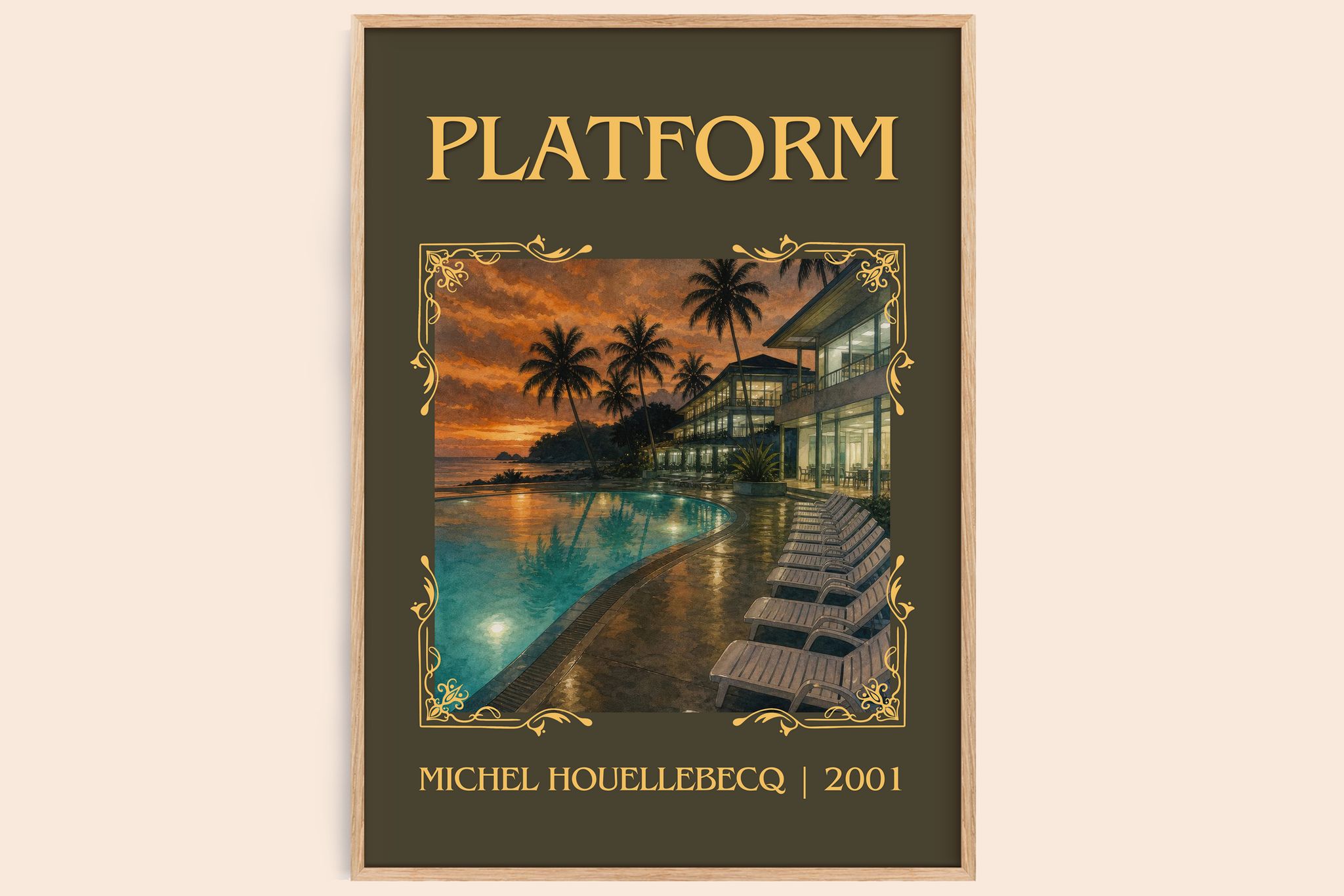 Platform Classic Book Art Print by Michel Houellebecq