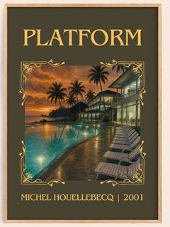 Platform Classic Book Art Print by Michel Houellebecq – book poster