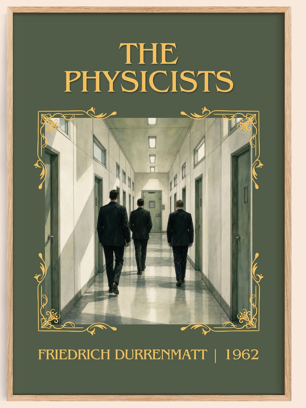 The Physicists Classic Book Art Print by Friedrich Dürrenmatt – book poster