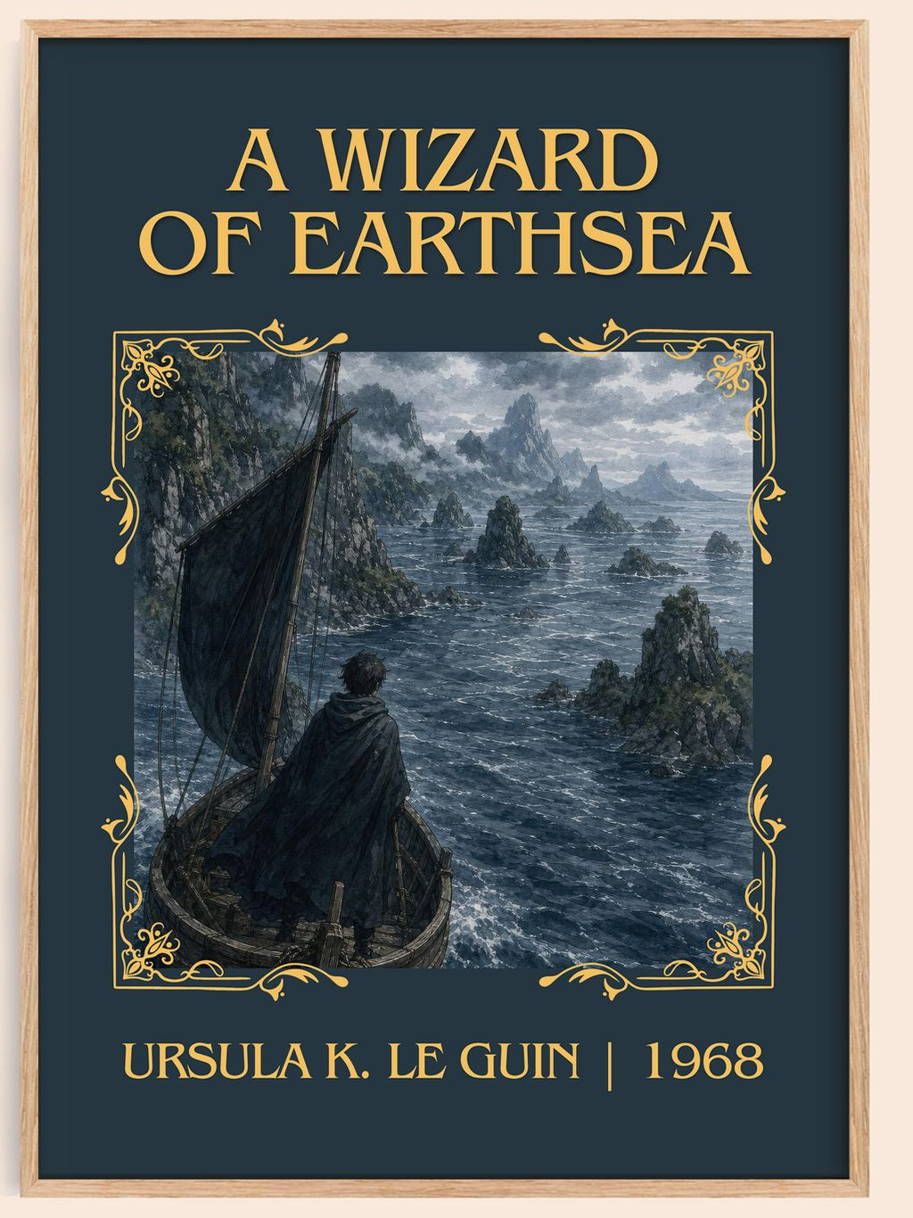 A Wizard Of Earthsea Classic Book Art Print by Ursula K. Le Guin – book poster