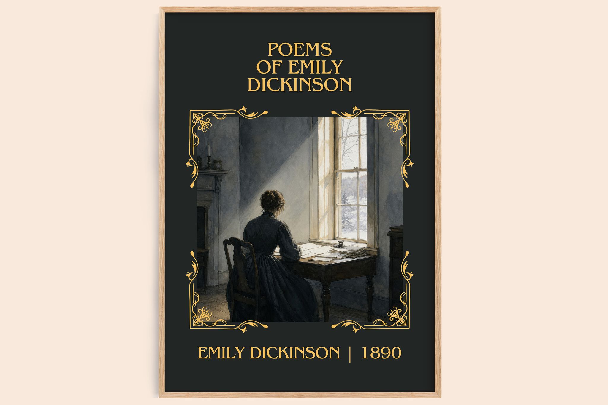 Poems of Emily Dickinson Classic Book Art Print by Emily Dickinson
