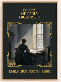 Poems of Emily Dickinson Classic Book Art Print by Emily Dickinson – book poster