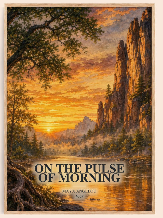On The Pulse Of Morning Book Watercolour Illustration by Maya Angelou