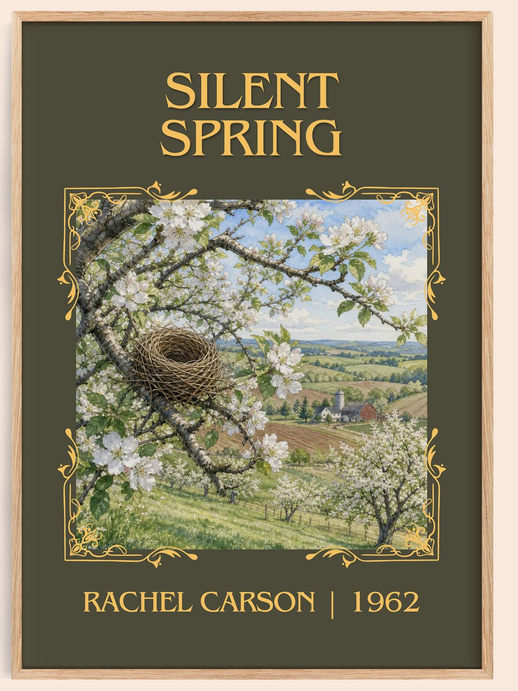 Silent Spring Classic Book Art Print by Rachel Carson – book poster