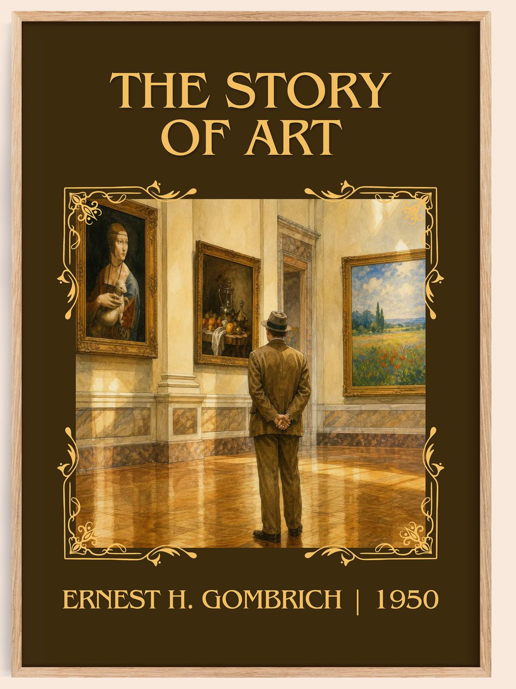 The Story of Art Classic Book Art Print by Ernest H. Gombrich – book poster