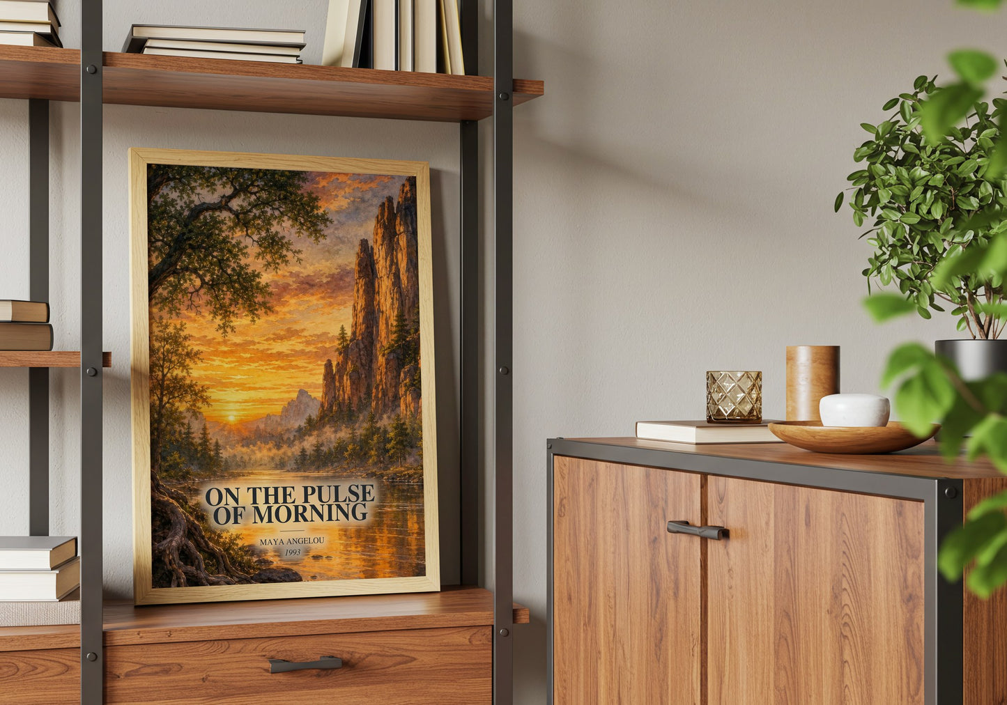 On The Pulse Of Morning book watercolour illustration paper finish options – matte satin gloss
