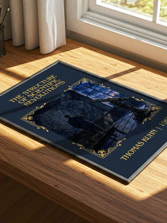 Structure of Scientific Revolutions Classic Book Art Print by T. Kuhn – print on a sunlit desk