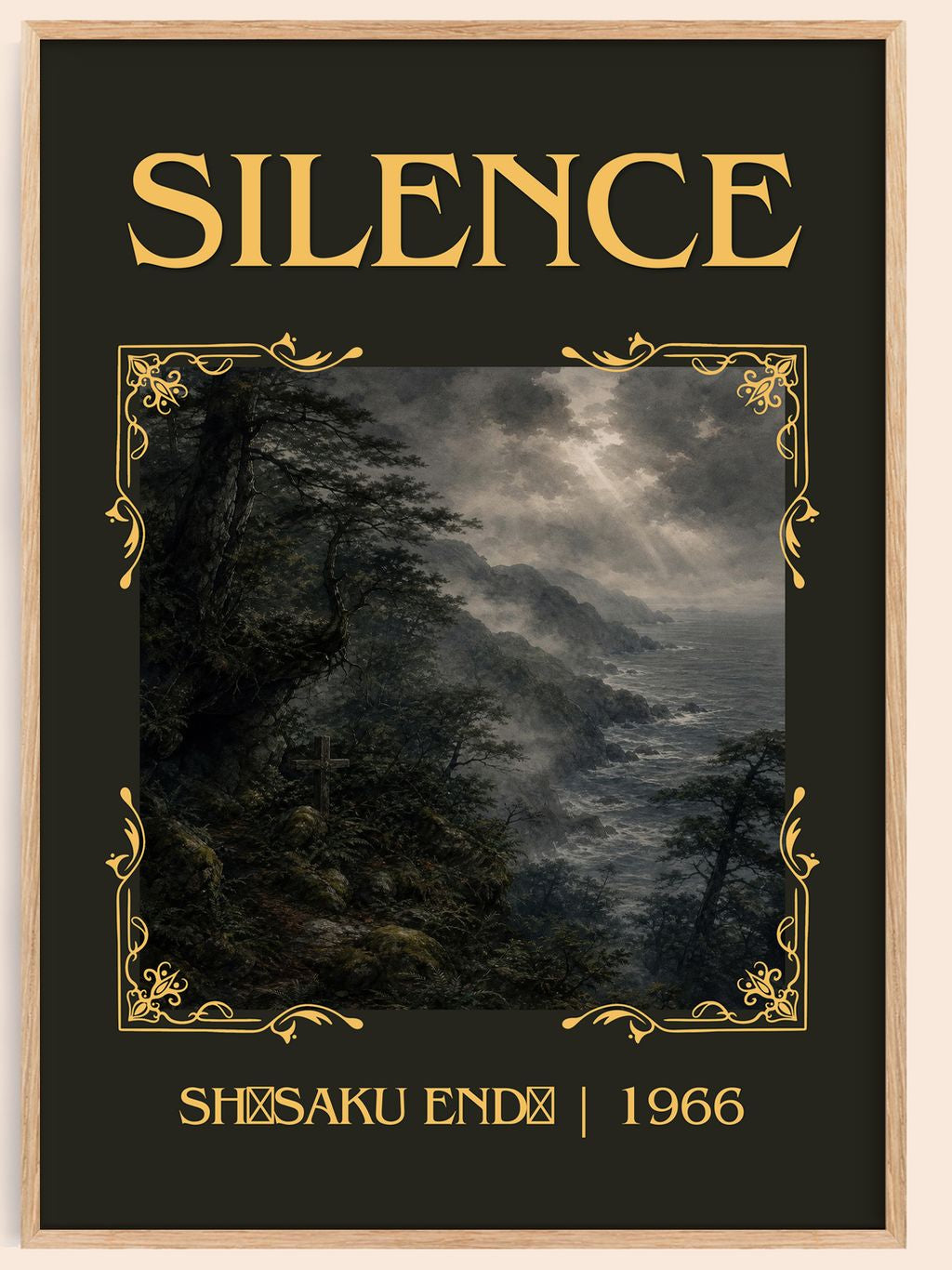Silence Classic Book Art Print by Shūsaku Endō – book poster