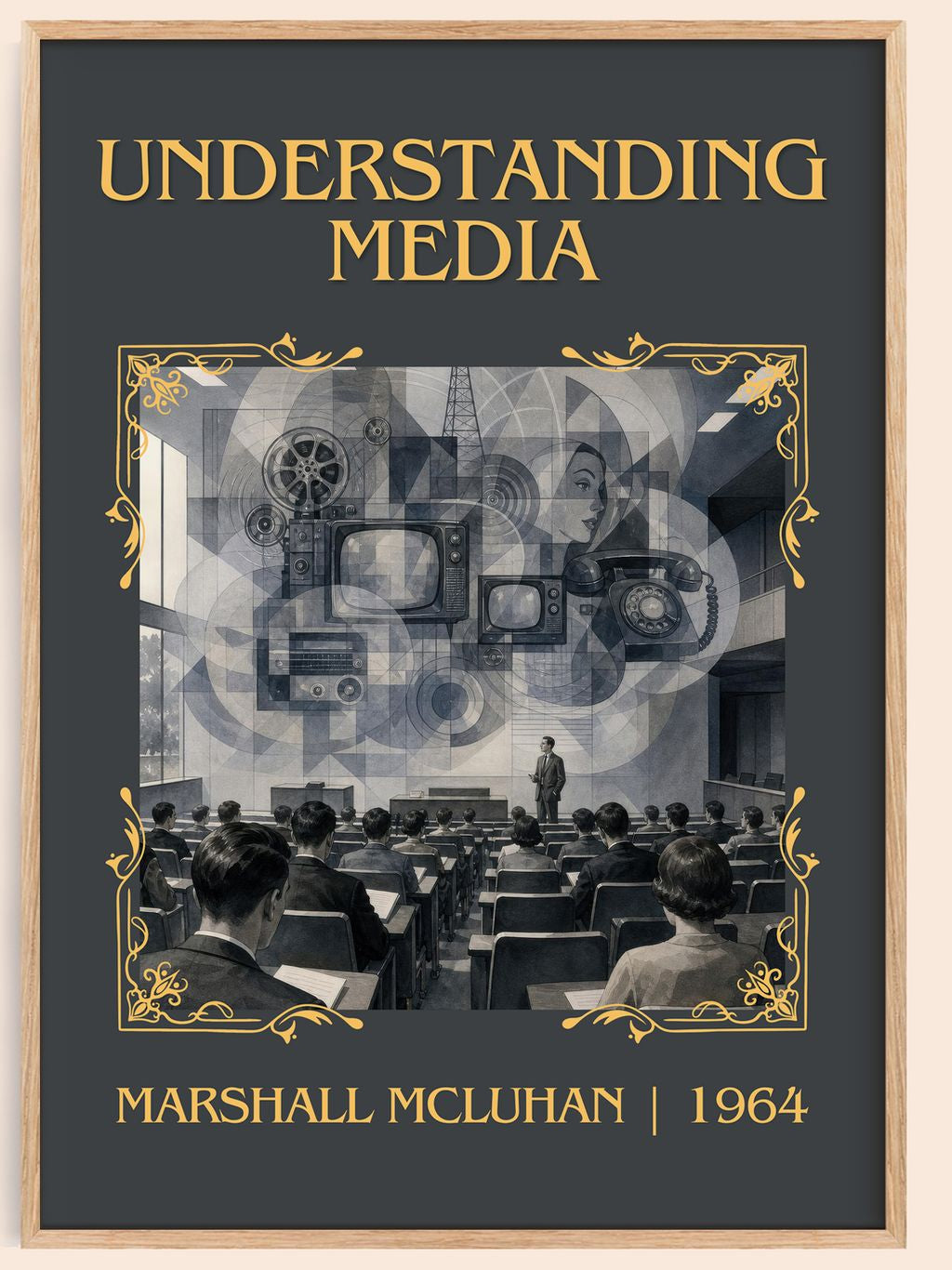 Understanding Media Classic Book Art Print by Marshall McLuhan – book poster