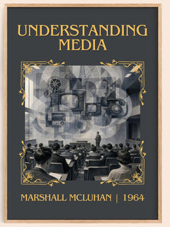 Understanding Media Classic Book Art Print by Marshall McLuhan – book poster