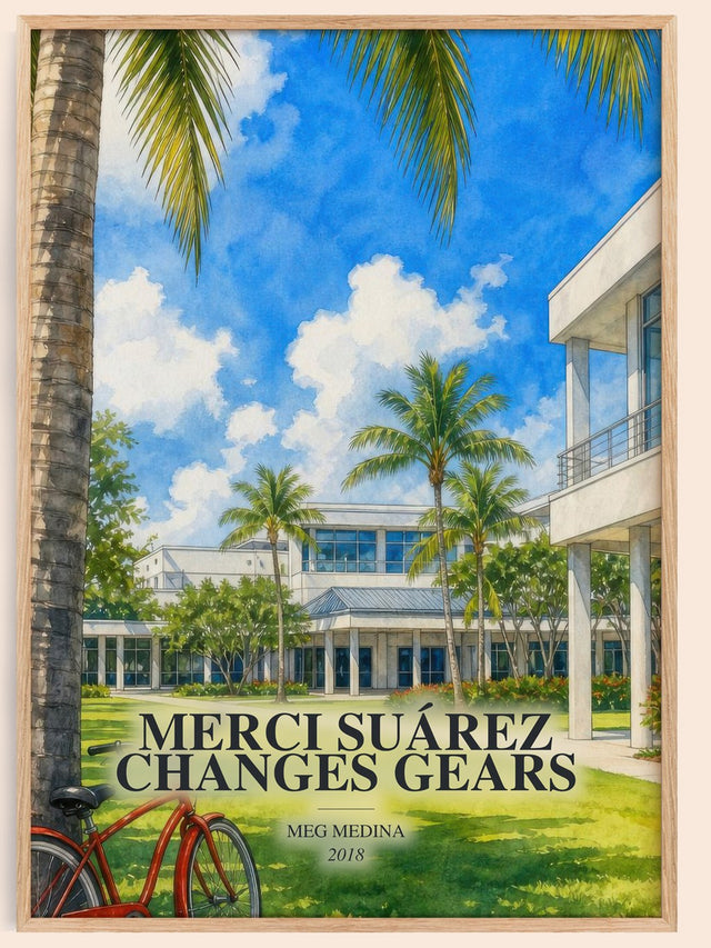 Merci Suárez Changes Gears Book Watercolour Illustration by Meg Medina
