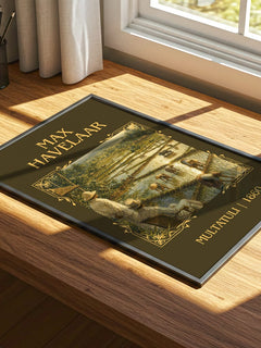 Max Havelaar Classic Book Art Print by Multatuli – print on a sunlit desk