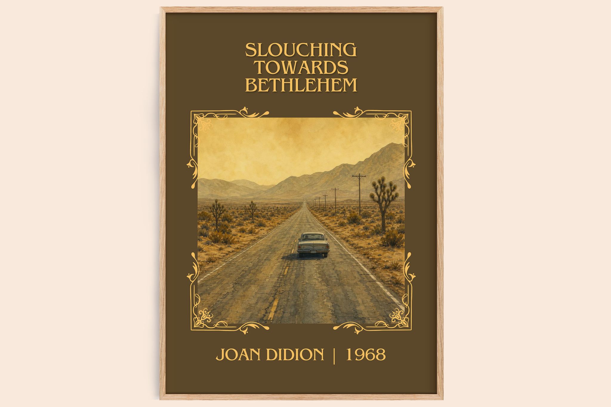 Slouching Towards Bethlehem Classic Book Art Print by Joan Didion