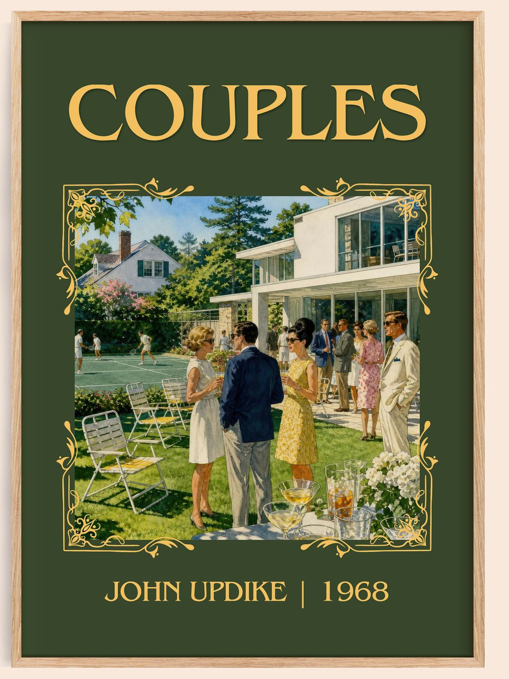 Couples Classic Book Art Print by John Updike – book poster