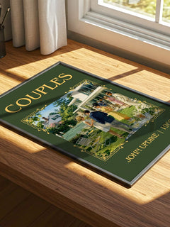 Couples Classic Book Art Print by John Updike – print on a sunlit desk