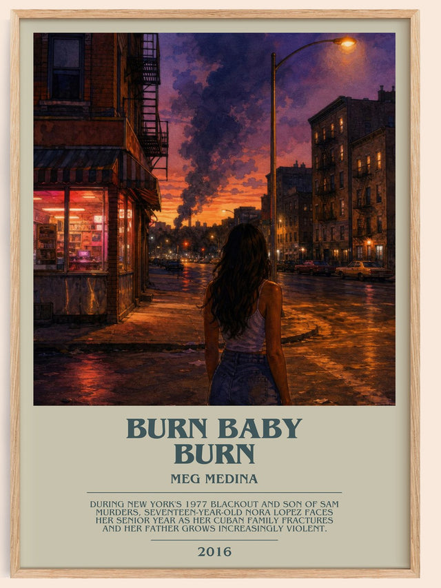 Burn Baby Burn Bookish Wall Art by Meg Medina