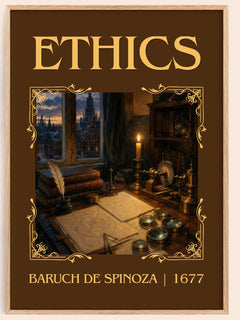 Ethics Classic Book Art Print by Baruch de Spinoza – book poster