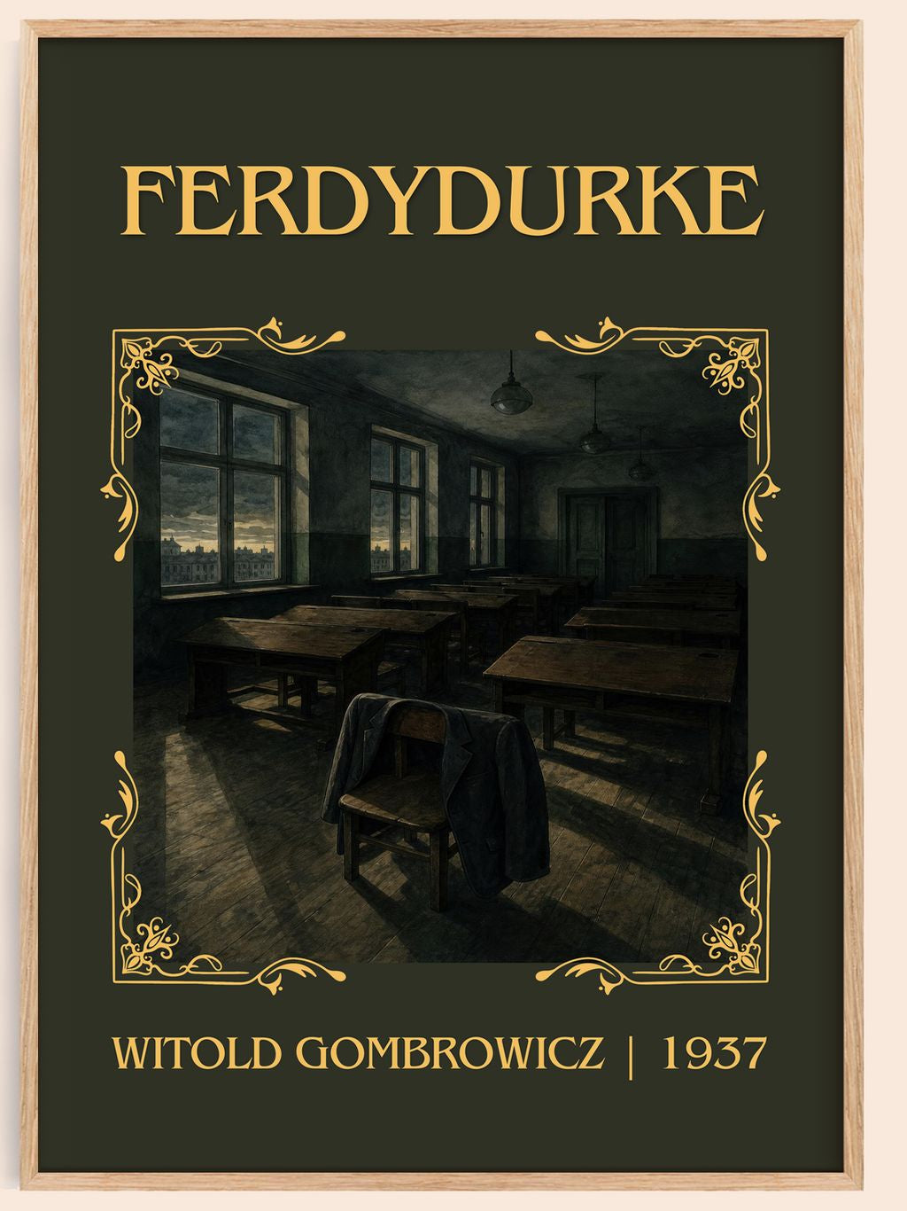 Ferdydurke Classic Book Art Print by Witold Gombrowicz – book poster