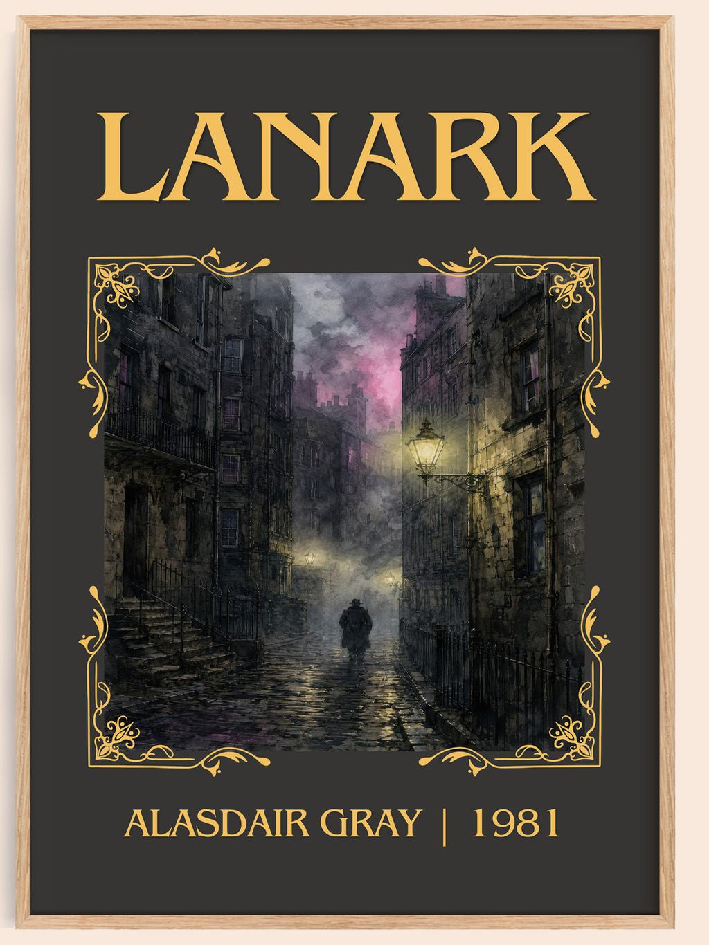 Lanark Classic Book Art Print by Alasdair Gray – book poster