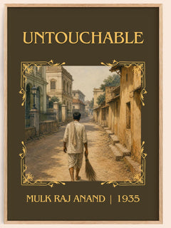 Untouchable Classic Book Art Print by Mulk Raj Anand – book poster