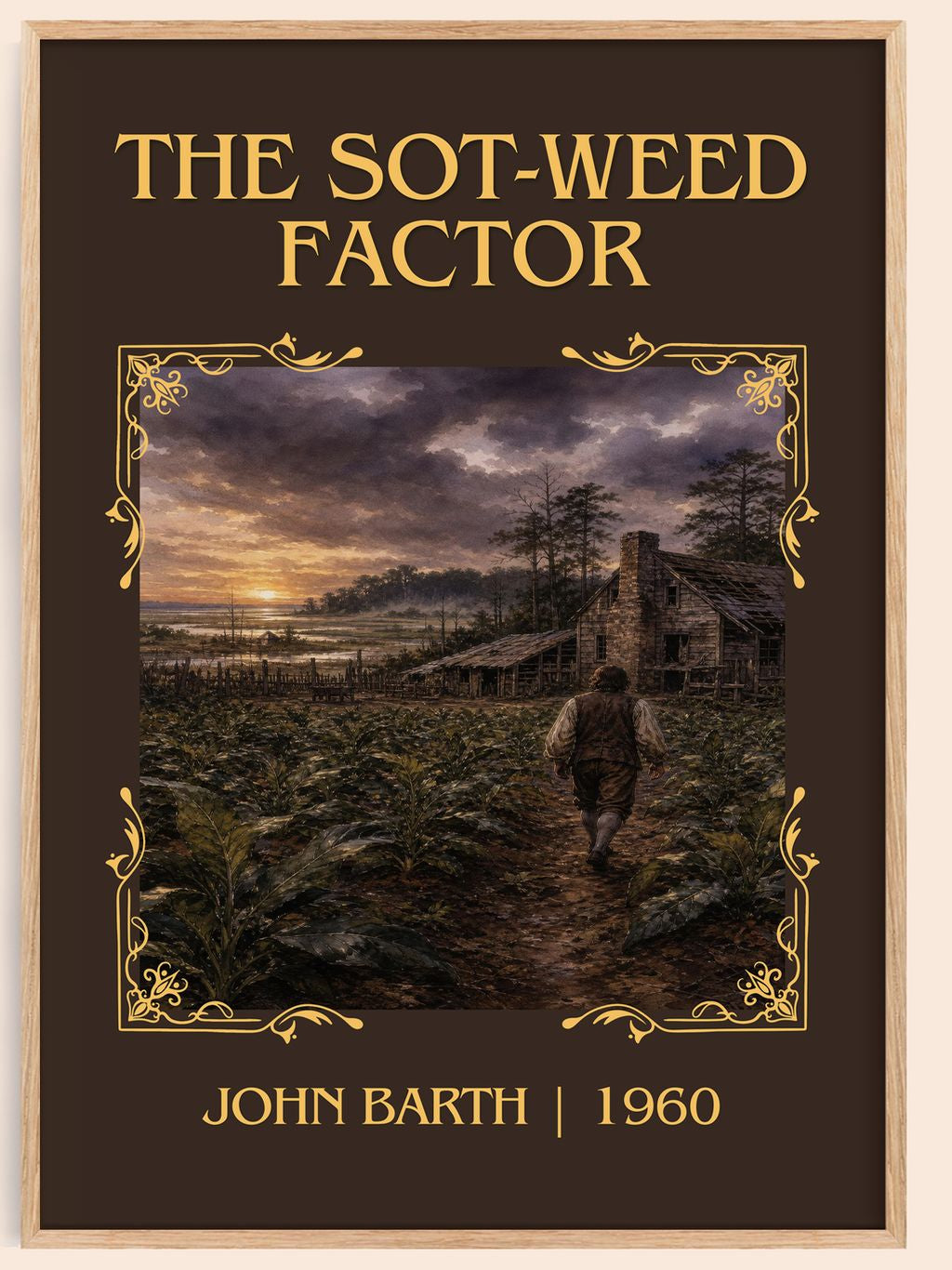 The Sot-Weed Factor Classic Book Art Print by John Barth – book poster