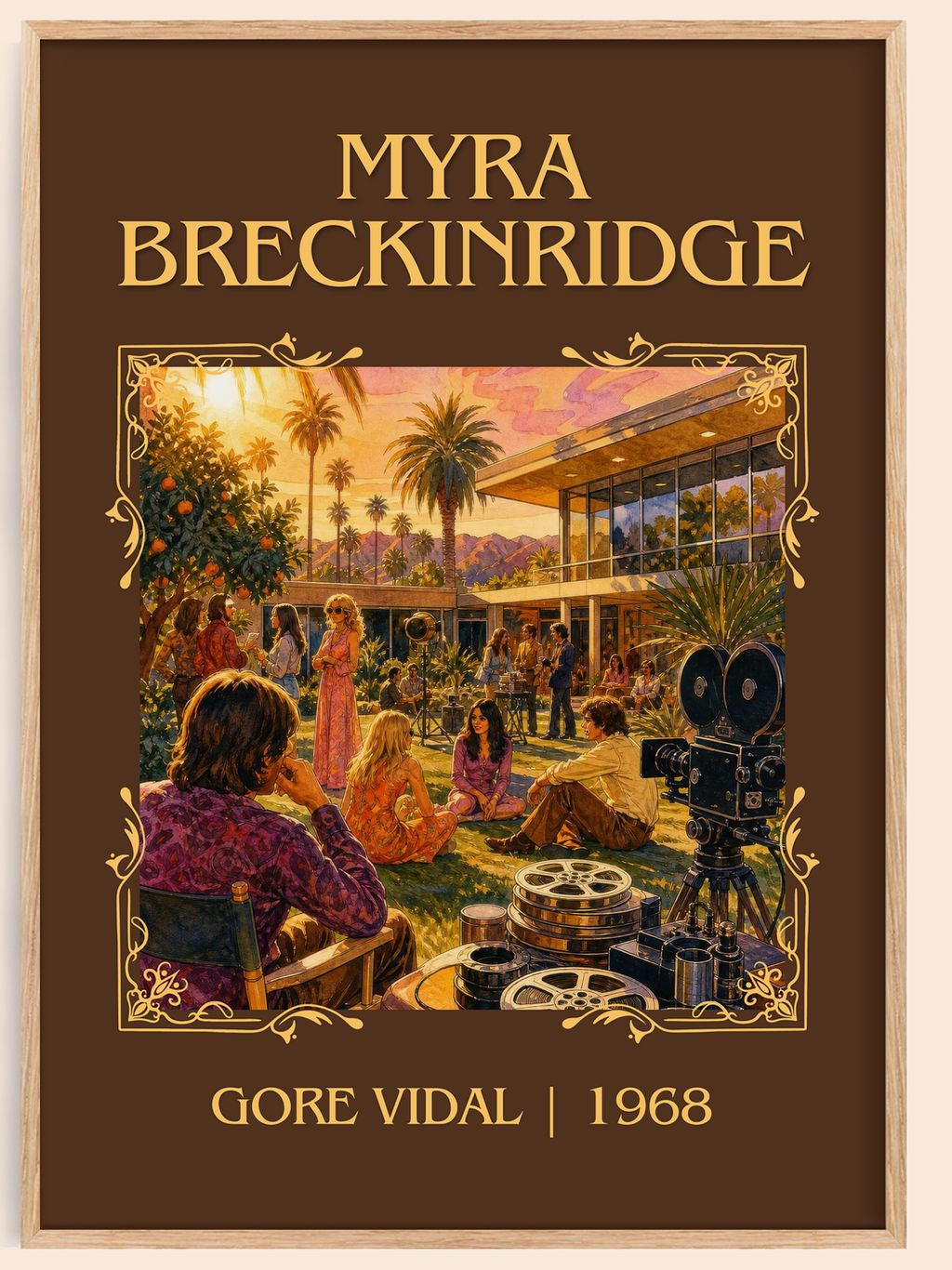 Myra Breckinridge Classic Book Art Print by Gore Vidal – book poster