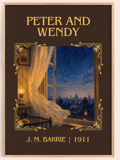 Peter And Wendy Classic Book Art Print by J. M. Barrie – book poster