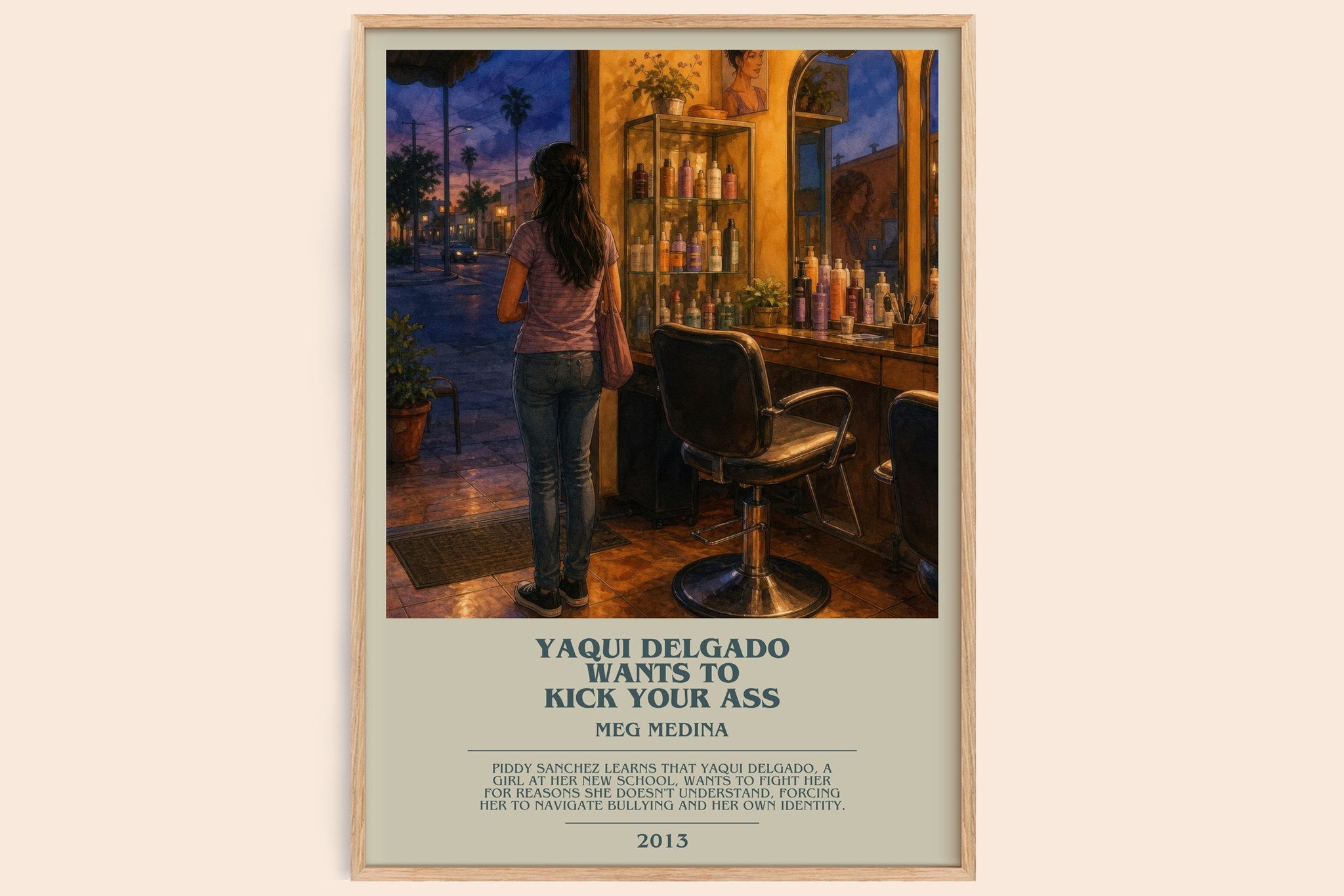 Yaqui Delgado Wants To Kick Your Ass Bookish Wall Art by Meg Medina