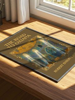 The Road to Oxiana Classic Book Art Print by Robert Byron – print on a sunlit desk