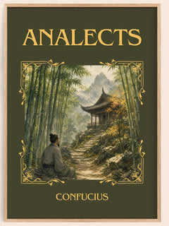 Analects Classic Book Art Print by Confucius – book poster
