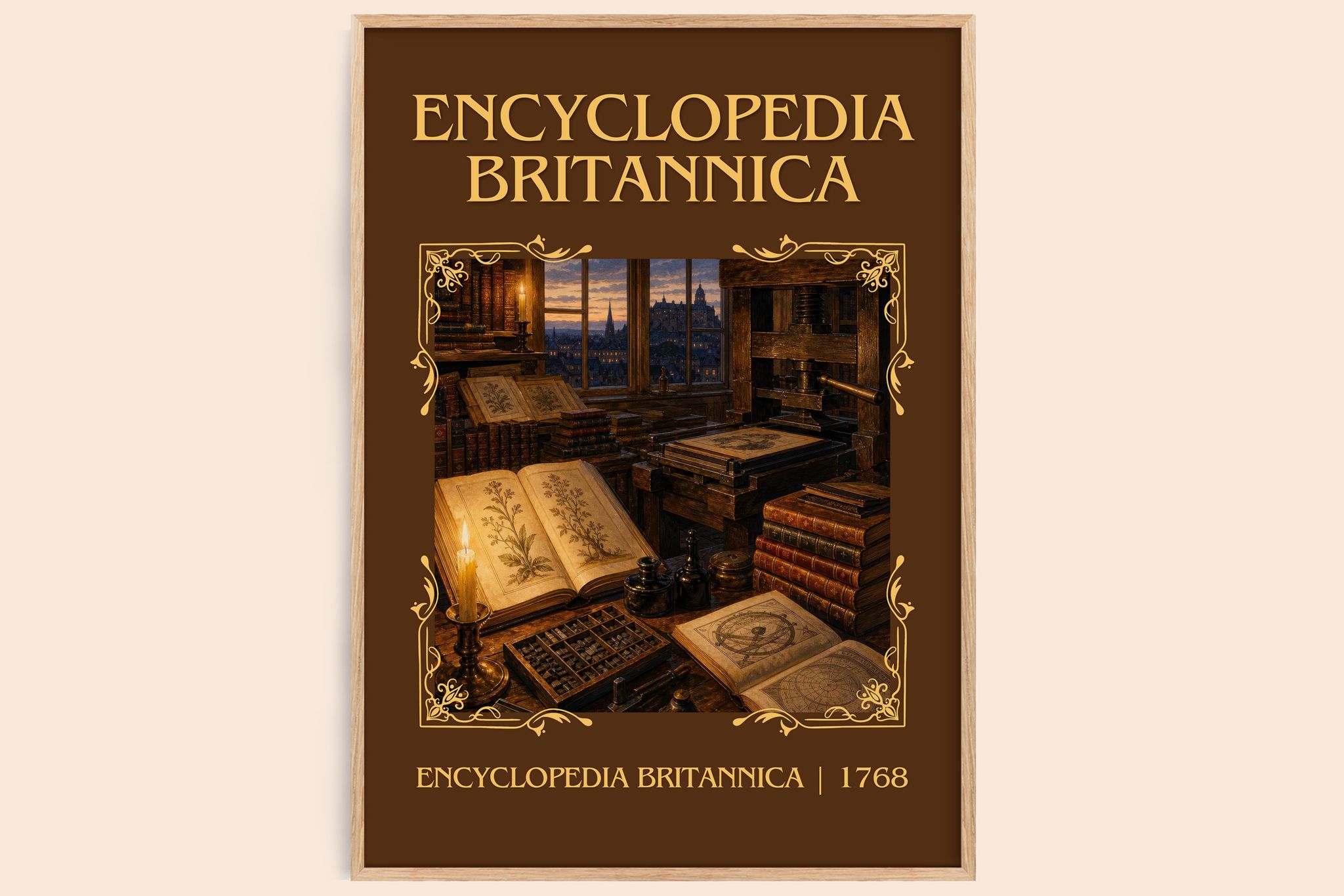 Encyclopedia Britannica Classic Book Art Print by E. Britannica