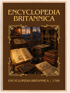Encyclopedia Britannica Classic Book Art Print by E. Britannica – book poster