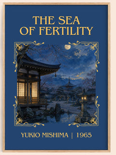 The Sea of Fertility Classic Book Art Print by Yukio Mishima – book poster