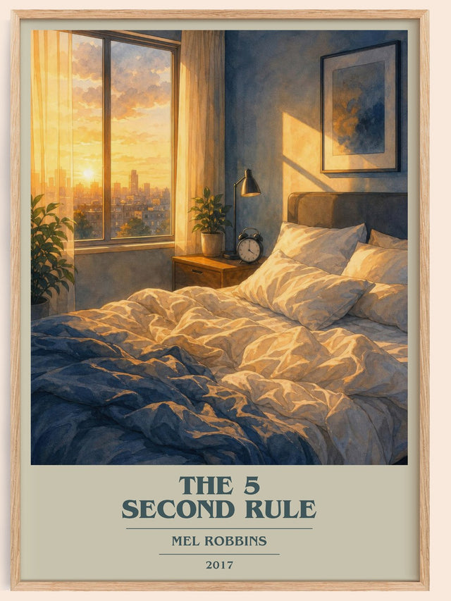 The 5 Second Rule Book Cover Poster by Mel Robbins