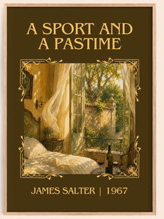 A Sport and a Pastime Classic Book Art Print by James Salter – book poster